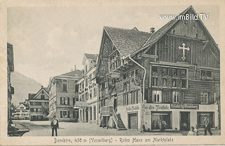 Dornbirn - Rotes Haus - Oesterreich - alte historische Fotos Ansichten Bilder Aufnahmen Ansichtskarten 