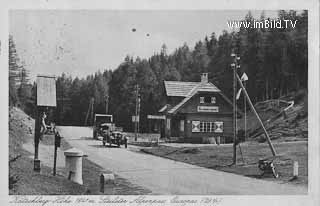 Katschberghöhe mit Oldtimer - Europa - alte historische Fotos Ansichten Bilder Aufnahmen Ansichtskarten 