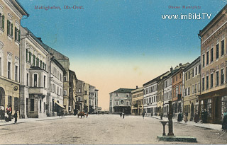 Mattighofen - Oberer Marktplatz - Oesterreich - alte historische Fotos Ansichten Bilder Aufnahmen Ansichtskarten 