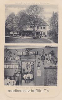 Faakersee, Schwelles Inselhotel mit Jagdstube - Finkenstein am Faaker See - alte historische Fotos Ansichten Bilder Aufnahmen Ansichtskarten 