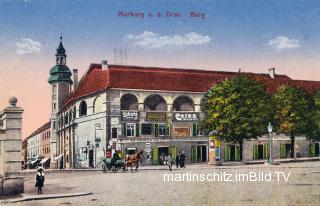 Marburg an der Drau, Burg - Slowenien - alte historische Fotos Ansichten Bilder Aufnahmen Ansichtskarten 