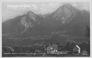 Drobollach mit Mittagskogel - Villach - alte historische Fotos Ansichten Bilder Aufnahmen Ansichtskarten 