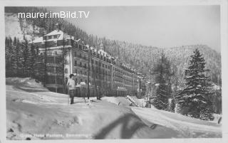 Grand Hotel im Winter - alte historische Fotos Ansichten Bilder Aufnahmen Ansichtskarten 