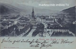 Bruck an der Mur - Mondscheinkarte  - Bruck an der Mur - alte historische Fotos Ansichten Bilder Aufnahmen Ansichtskarten 