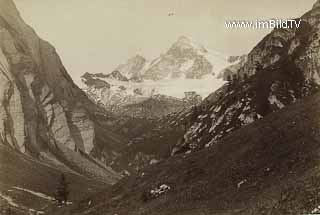 Glockner vom Ködnitzthal - Oesterreich - alte historische Fotos Ansichten Bilder Aufnahmen Ansichtskarten 