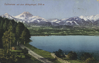 Blick von Egg auf den Faakersee - Villach - alte historische Fotos Ansichten Bilder Aufnahmen Ansichtskarten 