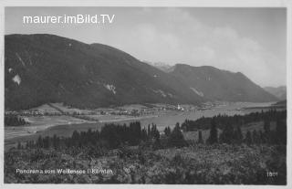 Weissensee Panorama - Oesterreich - alte historische Fotos Ansichten Bilder Aufnahmen Ansichtskarten 