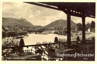 Terrassenblick vom Hotel Mosser - Oesterreich - alte historische Fotos Ansichten Bilder Aufnahmen Ansichtskarten 