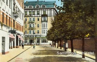 Postgasse mit Parkhotel, um 1915 - Oesterreich - alte historische Fotos Ansichten Bilder Aufnahmen Ansichtskarten 