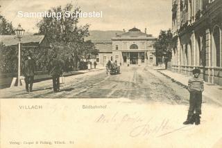 Bahnhofstraße - Oesterreich - alte historische Fotos Ansichten Bilder Aufnahmen Ansichtskarten 