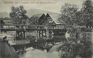 Seebrück bei  Steiners Hotel - Oesterreich - alte historische Fotos Ansichten Bilder Aufnahmen Ansichtskarten 