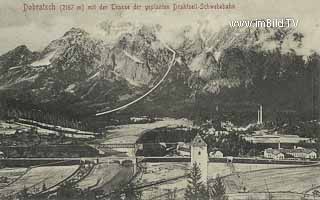 Gailitz - mit geplanter Seilbahntrasse - Oesterreich - alte historische Fotos Ansichten Bilder Aufnahmen Ansichtskarten 