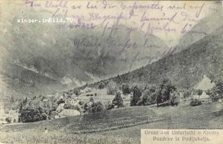 Unterloibl Pozdrav iz Podljubela - Oesterreich - alte historische Fotos Ansichten Bilder Aufnahmen Ansichtskarten 