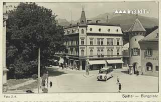 Spittal - Burgplatz - Oesterreich - alte historische Fotos Ansichten Bilder Aufnahmen Ansichtskarten 