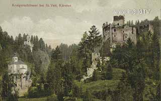 Kraigerschlösser bei St. Veit - Oesterreich - alte historische Fotos Ansichten Bilder Aufnahmen Ansichtskarten 