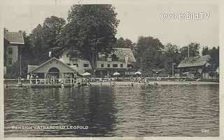 Pension Strandbad Leopold - Oesterreich - alte historische Fotos Ansichten Bilder Aufnahmen Ansichtskarten 