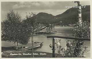 Strandbad Holzer - Klopeiner See - Oesterreich - alte historische Fotos Ansichten Bilder Aufnahmen Ansichtskarten 