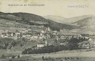 Völkermarkt von der Kalvarienbergseite - Oesterreich - alte historische Fotos Ansichten Bilder Aufnahmen Ansichtskarten 