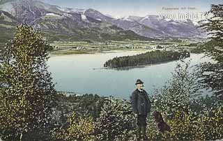 Blick von Egg auf den Faakersee - Oesterreich - alte historische Fotos Ansichten Bilder Aufnahmen Ansichtskarten 