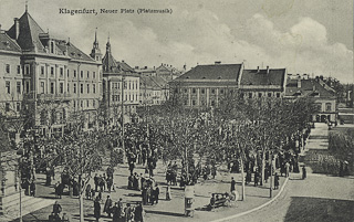 Klagenfurt - Neuer Platz - Oesterreich - alte historische Fotos Ansichten Bilder Aufnahmen Ansichtskarten 