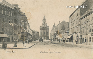 Wiedner Hauptstrasse - Oesterreich - alte historische Fotos Ansichten Bilder Aufnahmen Ansichtskarten 