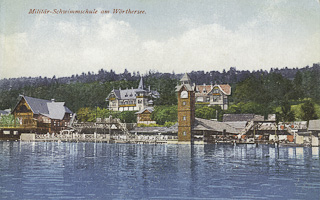 Militärschwimmschule - Oesterreich - alte historische Fotos Ansichten Bilder Aufnahmen Ansichtskarten 