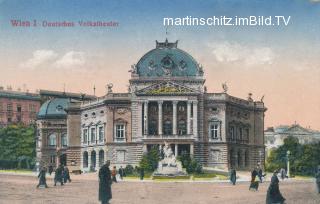 Wien, Deutsches Volkstheater - Wien,Neubau - alte historische Fotos Ansichten Bilder Aufnahmen Ansichtskarten 