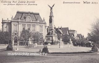 Wien, Erzherzog Karl Ludwig-Brunnen - Wien,Döbling - alte historische Fotos Ansichten Bilder Aufnahmen Ansichtskarten 