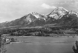 Faakersee mit Mittagkogel - Faak am See - alte historische Fotos Ansichten Bilder Aufnahmen Ansichtskarten 