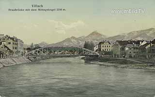 Villach mit Draubrücke - Kärnten - alte historische Fotos Ansichten Bilder Aufnahmen Ansichtskarten 