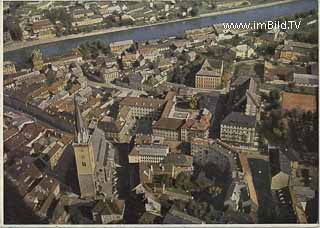 Luftbild Villach Innenstadt - Kärnten - alte historische Fotos Ansichten Bilder Aufnahmen Ansichtskarten 