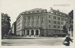 Klagenfurt - Arbeiterkammer - Bahnhofstraße - alte historische Fotos Ansichten Bilder Aufnahmen Ansichtskarten 