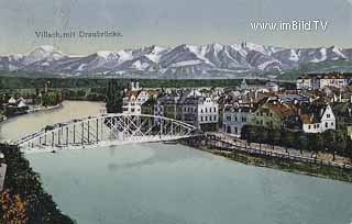 Draubrücke - Villach-Innere Stadt - alte historische Fotos Ansichten Bilder Aufnahmen Ansichtskarten 