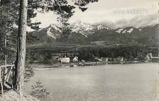 Blick von Egg auf den Faakersee - Egg am Faaker See - alte historische Fotos Ansichten Bilder Aufnahmen Ansichtskarten 