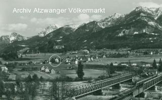 Gödersdorf mit Gasthof Robic - Villach Land - alte historische Fotos Ansichten Bilder Aufnahmen Ansichtskarten 