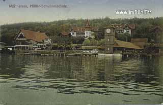 Militärschwimmschule - Hotel Wörthersee - Kärnten - alte historische Fotos Ansichten Bilder Aufnahmen Ansichtskarten 