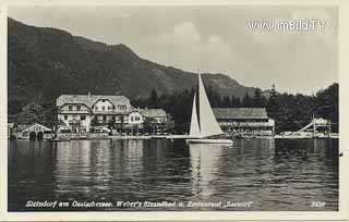 Strandbad Seewirt in Steindorf - Steindorf am Ossiacher See - alte historische Fotos Ansichten Bilder Aufnahmen Ansichtskarten 