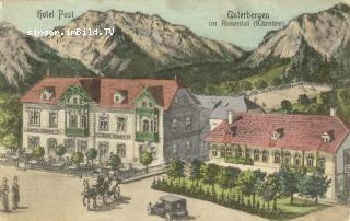 Unterbergen Hotel Post - Oesterreich - alte historische Fotos Ansichten Bilder Aufnahmen Ansichtskarten 