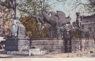 Lindwurmbrunnen - Europa - alte historische Fotos Ansichten Bilder Aufnahmen Ansichtskarten 