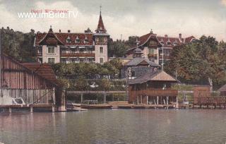 Klagenfurt, Hotel Wörthersee - Kärnten - alte historische Fotos Ansichten Bilder Aufnahmen Ansichtskarten 