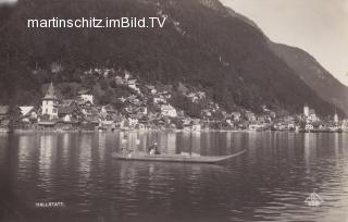 Hallstatt, Ansicht vom See - Oesterreich - alte historische Fotos Ansichten Bilder Aufnahmen Ansichtskarten 