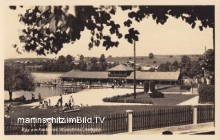  Boots und Badehaus vom Strandhotel Aschgan - Egg am Faaker See - alte historische Fotos Ansichten Bilder Aufnahmen Ansichtskarten 