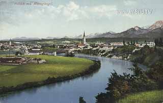 Blick von Villach St. Martin zur Eisenbahnbrücke - Villach-St. Martin - alte historische Fotos Ansichten Bilder Aufnahmen Ansichtskarten 