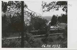 Pörtschach - Seefels (mit Dampflokomotive) - Klagenfurt Land - alte historische Fotos Ansichten Bilder Aufnahmen Ansichtskarten 