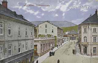 Bahnhofstrasse - Villach(Stadt) - alte historische Fotos Ansichten Bilder Aufnahmen Ansichtskarten 