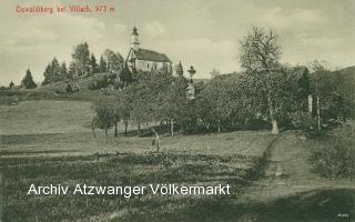 Oswaldiberg bei Villach - Kärnten - alte historische Fotos Ansichten Bilder Aufnahmen Ansichtskarten 