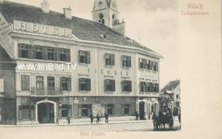 Hotel Fischer - heute Brauhof - Villach(Stadt) - alte historische Fotos Ansichten Bilder Aufnahmen Ansichtskarten 