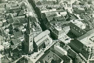 Flugbild von der Innenstadt - Oesterreich - alte historische Fotos Ansichten Bilder Aufnahmen Ansichtskarten 