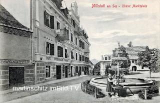 Millstatt, Oberer Marktplatz - Oesterreich - alte historische Fotos Ansichten Bilder Aufnahmen Ansichtskarten 