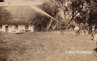 Drobollach - Feuerwehrübung beim Hof Treiber - Oesterreich - alte historische Fotos Ansichten Bilder Aufnahmen Ansichtskarten 